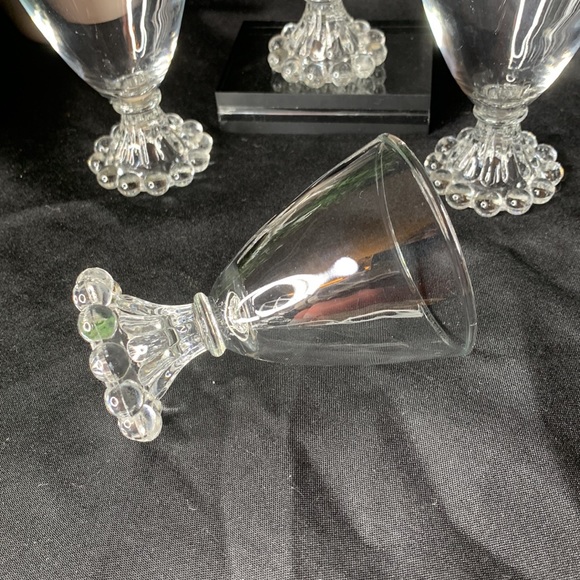 Set of 4 VTG MCM Berwick Boopie Clear liquor cocktail glasses by ANCHOR HOCKING - Picture 5 of 8